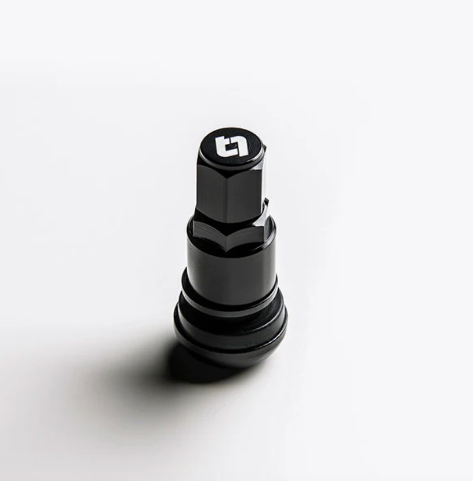 Titan-7 ALUMINUM VALVE STEM SET - BLACK